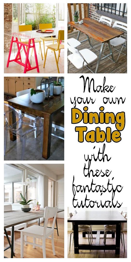 5 Fantastic DIY Dining Table Tutorials. DIY Home Sweet Home